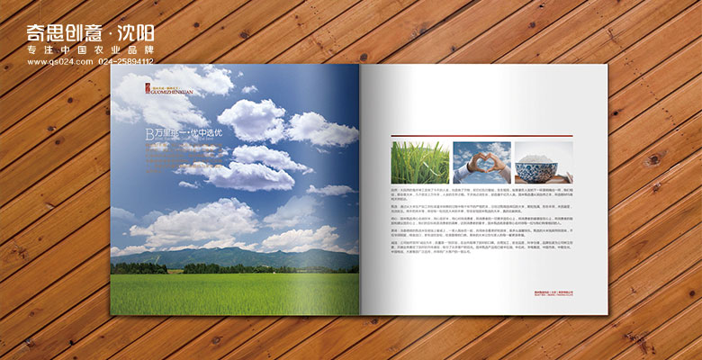 國米大米畫(huà)冊設計，專(zhuān)業(yè)大米品牌策劃，大米品牌畫(huà)冊策劃，專(zhuān)業(yè)大米VIS設計，沈陽(yáng)奇思創(chuàng  )意