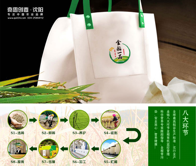 遼寧崗山硒谷生態(tài)農業(yè)開(kāi)發(fā)有限公司，大米LOGO設計， 大米VI設計