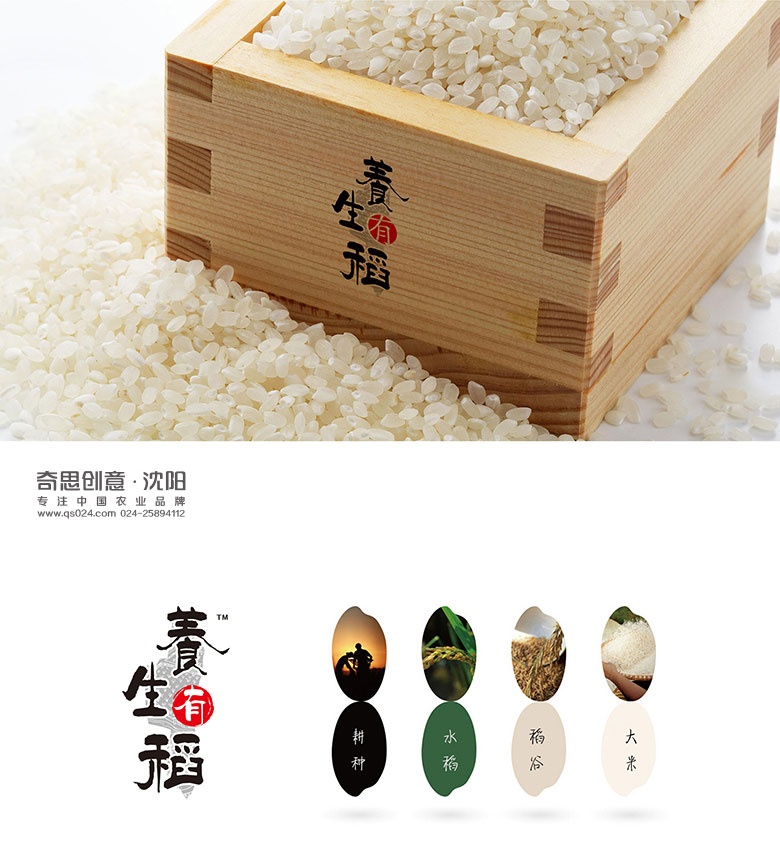 logo設計，米業(yè)網(wǎng)站設計制作，大米品牌標識設計，系列大米包裝策劃設計