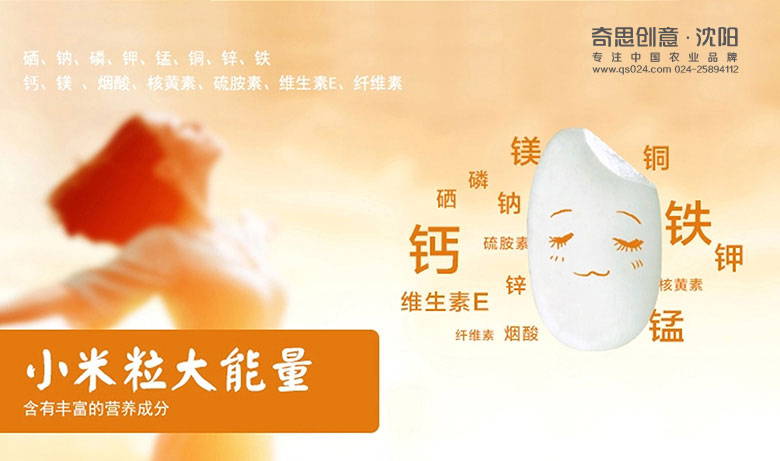 米業(yè)品牌標志設計，全程VI策劃設計，專(zhuān)業(yè)大米包裝設計，沈陽(yáng)奇思創(chuàng  )意