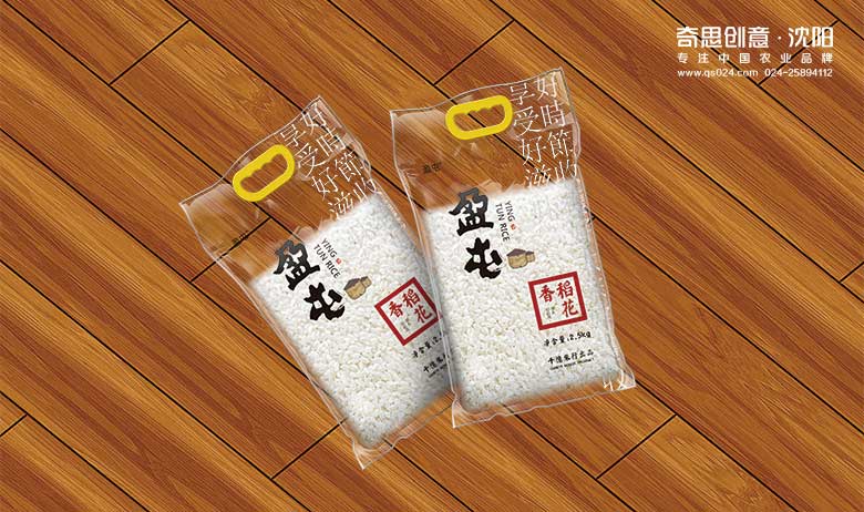 盈屯大米品牌標志設計，大米LOGO設計，專(zhuān)業(yè)大米品牌策劃，沈陽(yáng)奇思創(chuàng  )意