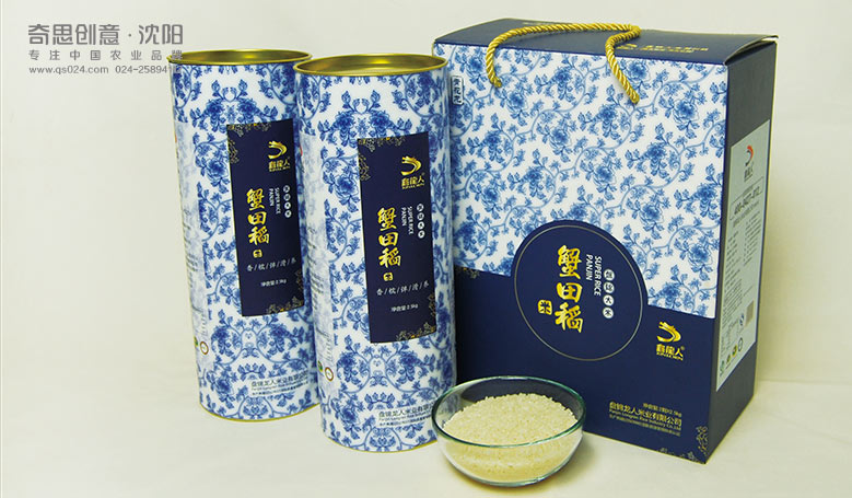 盤(pán)錦龍人米業(yè)包裝設計 專(zhuān)業(yè)大米包裝設計