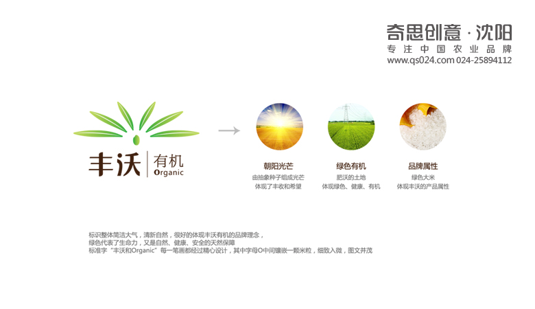 豐沃標志設計，大米品牌策劃，logo設計，沈陽(yáng)奇思創(chuàng  )意策劃有限公司