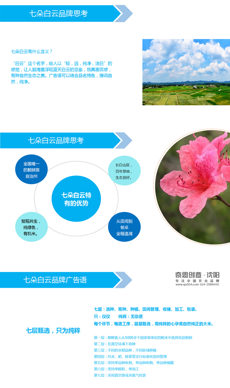 特色大米包裝設計，少數民族大米包裝設計，七朵白云大米包裝設計