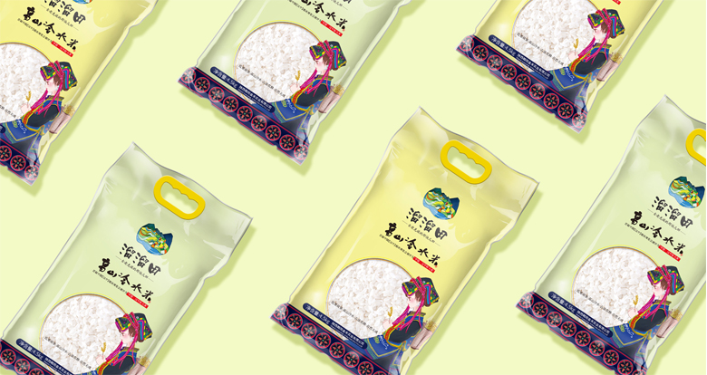 溜溜田包裝設計，大米包裝設計，高山冷水米設計，沈陽(yáng)奇思創(chuàng  )意策劃
