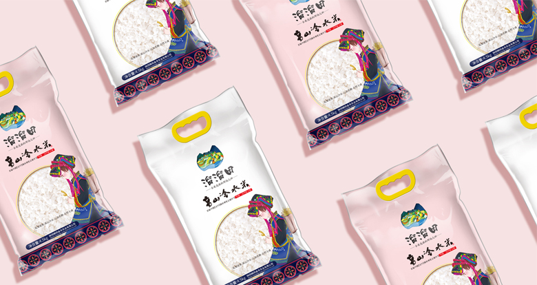 溜溜田包裝設計，大米包裝設計，高山冷水米設計，沈陽(yáng)奇思創(chuàng  )意策劃