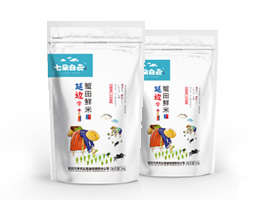 七朵白云系列大米包裝設計